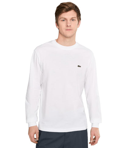 Lacoste Playera Básica de Punto para Hombre - G - Blanco