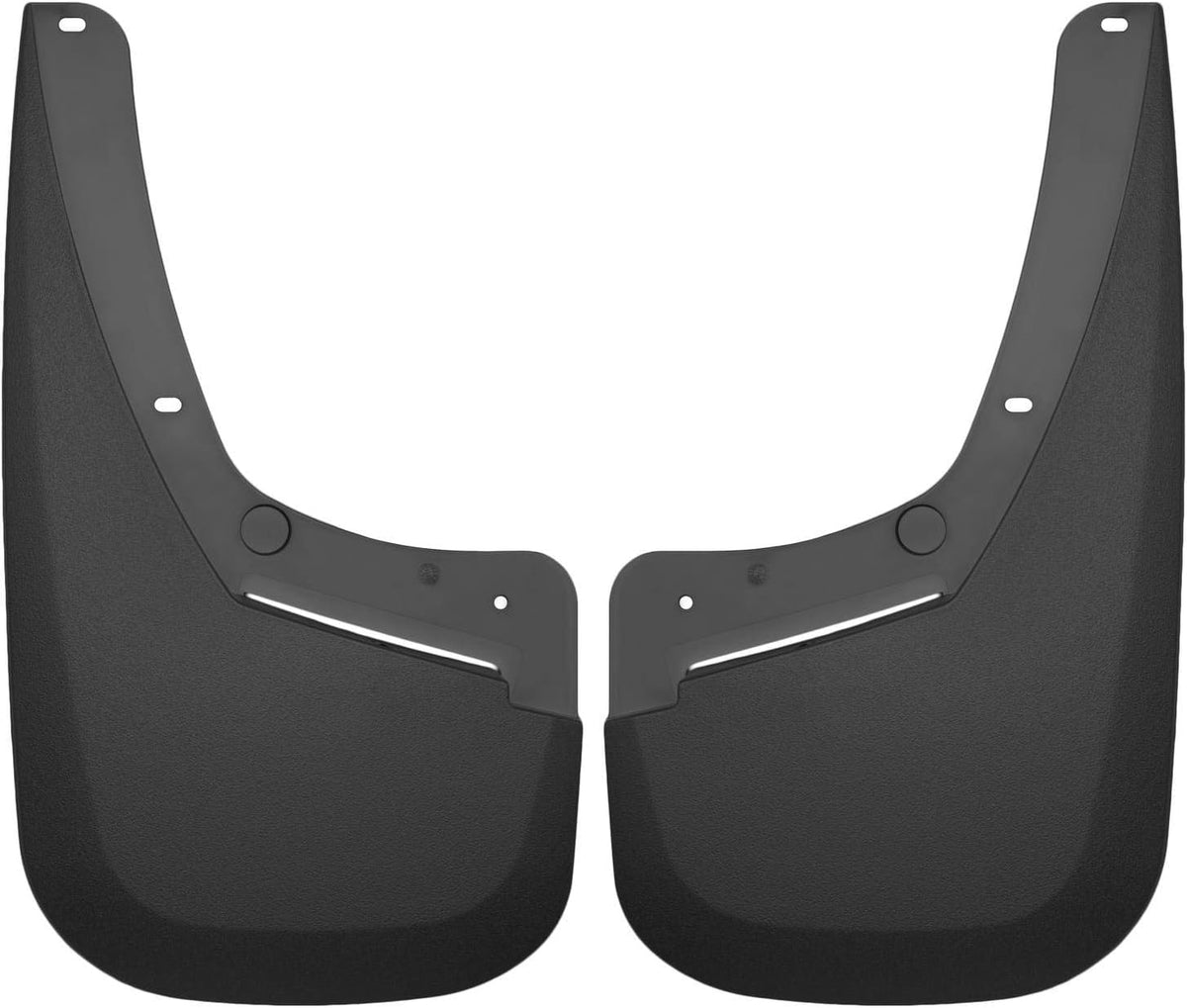 Husky Liners Revestimiento de Piso Frontal, Fits 3500 Dually Only, Negro, Mud Guards - Rear - Negro - - Custom Dually Rear Mud Guards - Compatible con 3500 Dually Only