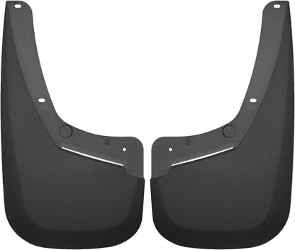 Husky Liners Revestimiento de Piso Frontal, Fits 3500 Dually Only, Negro, Mud Guards - Rear - Negro - - Custom Dually Rear Mud Guards - Compatible con 3500 Dually Only