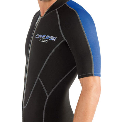 Cressi Traje de Neopreno con Cremallera Frontal Completa para natación, esnórquel, Buceo - Lido Short: diseñado en Italia
