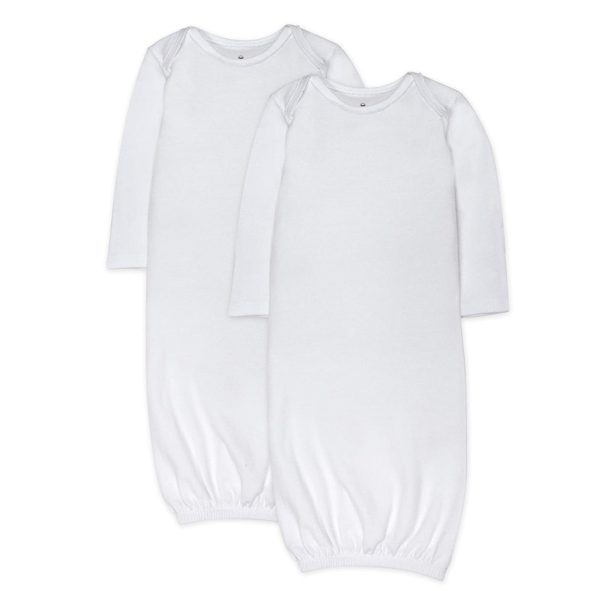 HonestBaby - Juego de 2 Batas de Dormir 100% algodón orgánico para bebés recién Nacidos, niñas, Unisex