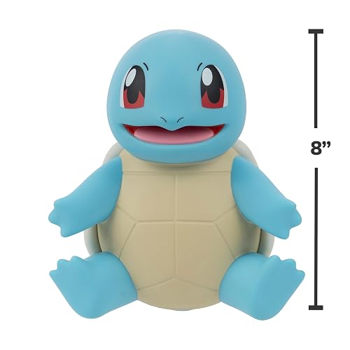 Jazwares Pokémon Squirtle Select Figura de Vinilo - Figura de 8 Pulgadas Hecha de Vinilo