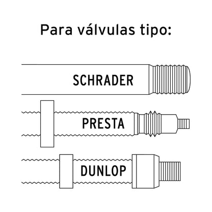 TRUPER Bomba de Aire 58 cm, Cuerpo de Acero, Naranja