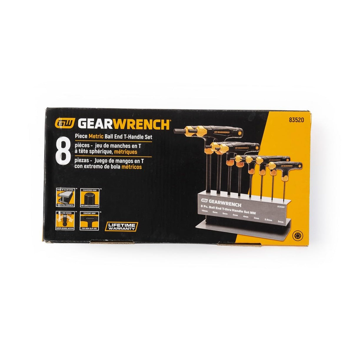 GEARWRENCH 83520 - Juego de llaves hexagonales con mango en T (8 unidades)