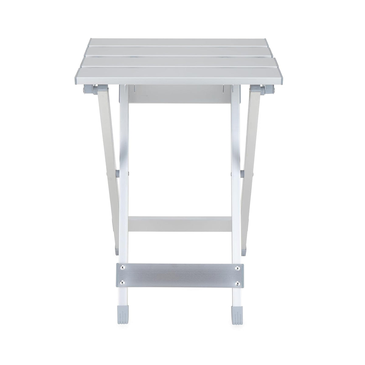Camco Mesa Auxiliar Plegable de Aluminio, Pequeño | Capacidad para hasta 59 kg, se pliega a 2 pulgadas de ancho, se instala en segundos, no necesita herramientas