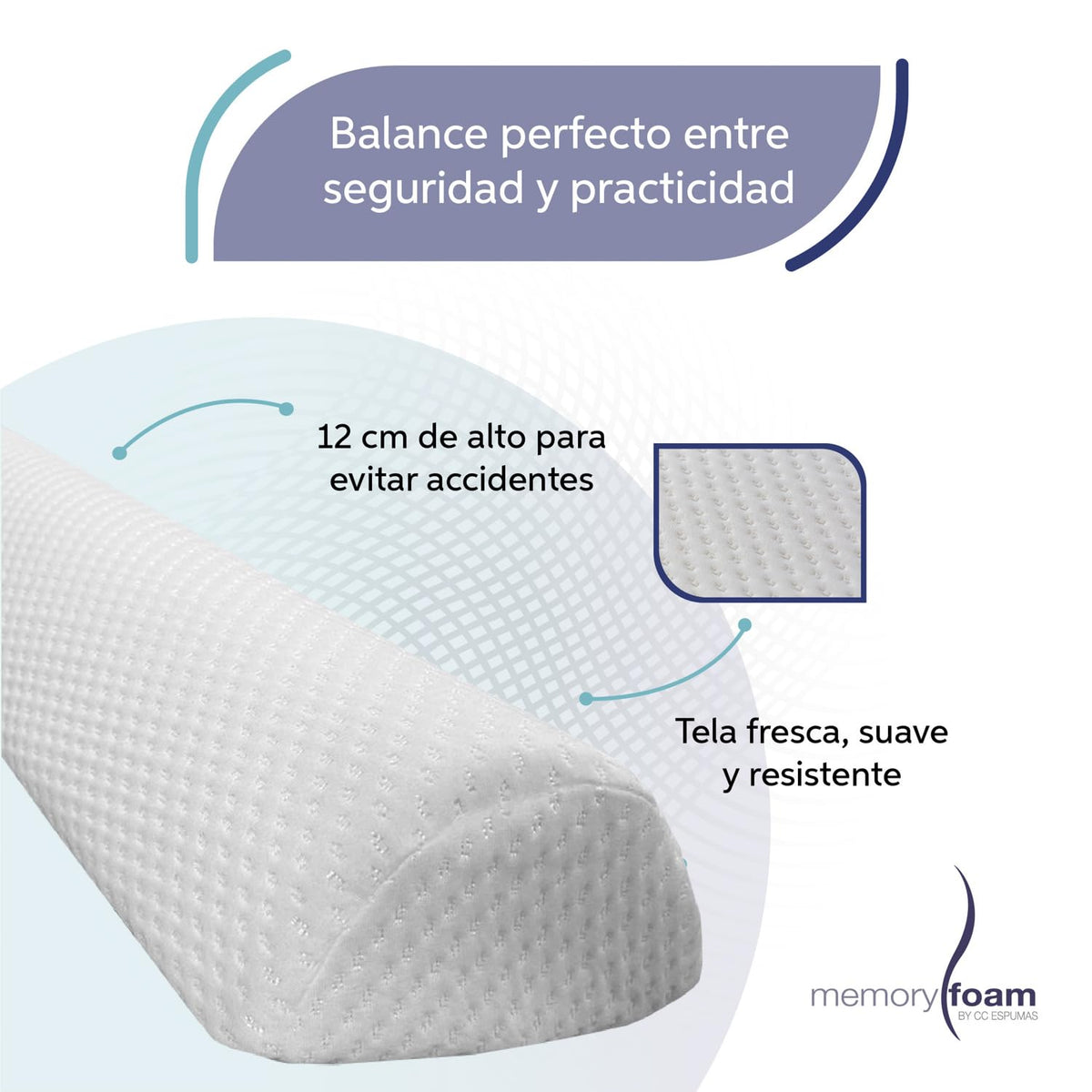 Memory Foam Barandal para niños.