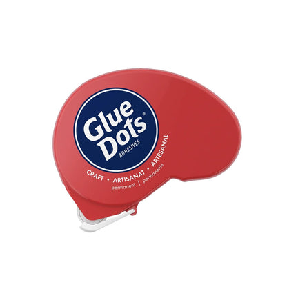 Glue Dots Clear Dot Disposable Dispenser-Craft .375" 200/Pkg
