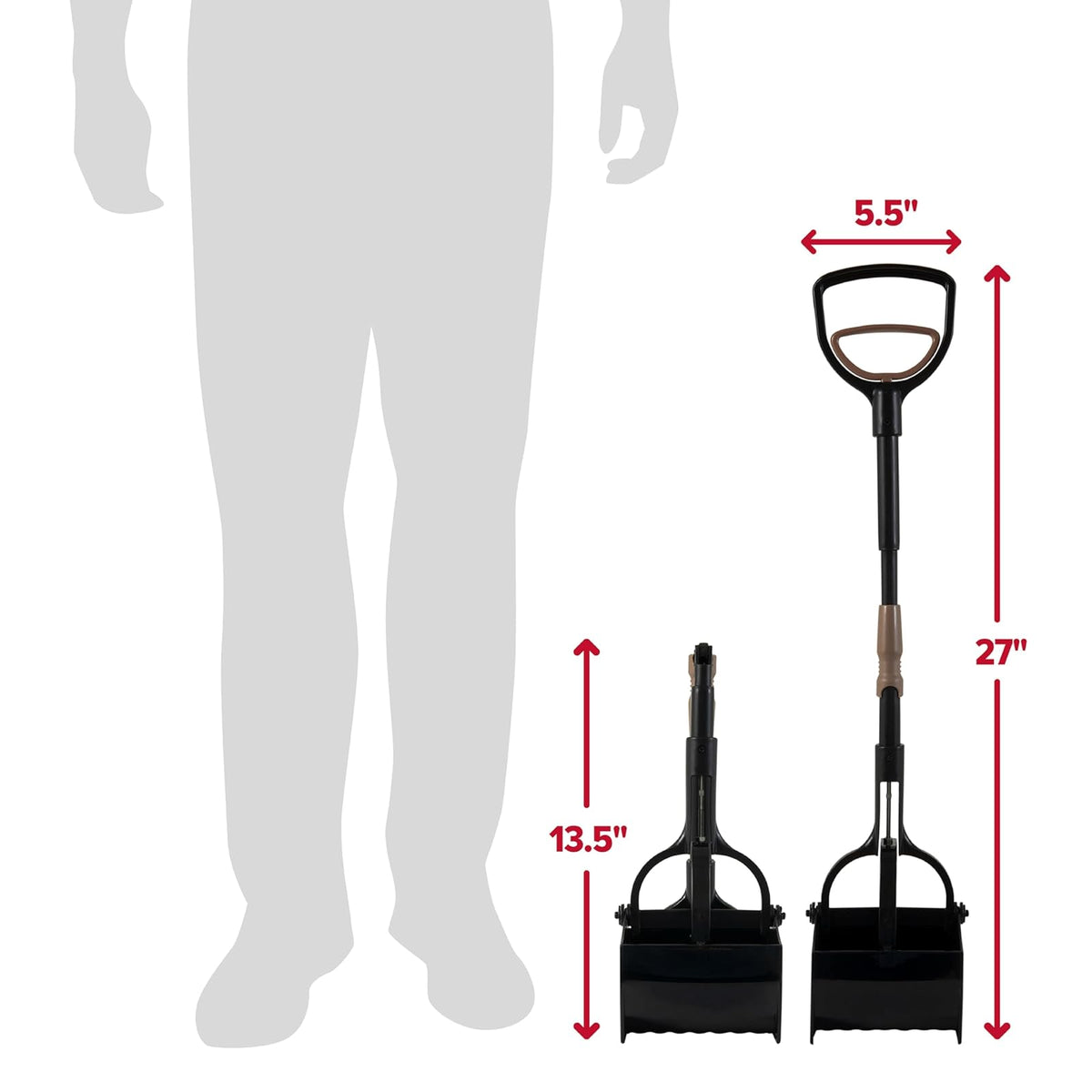 Arm & Hammer 71036 Claw Scoop, Black/Penny