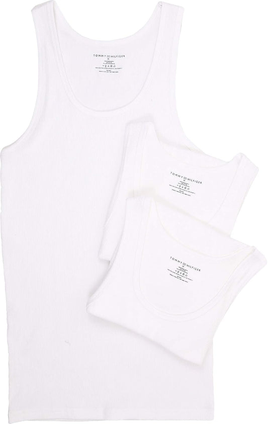 Tommy Hilfiger Camisetas Interiores Multipack Algodón Clásicos A-Shirts Ropa Interior para para Hombre