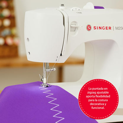 SINGER® M2505 Máquina de Coser Mecánica De 10 Puntadas Ideal Principiantes | Ideal para quienes inician costura, máquina con 10 puntadas integradas, adecuada reparaciones sencillas, ojal en 4 pasos