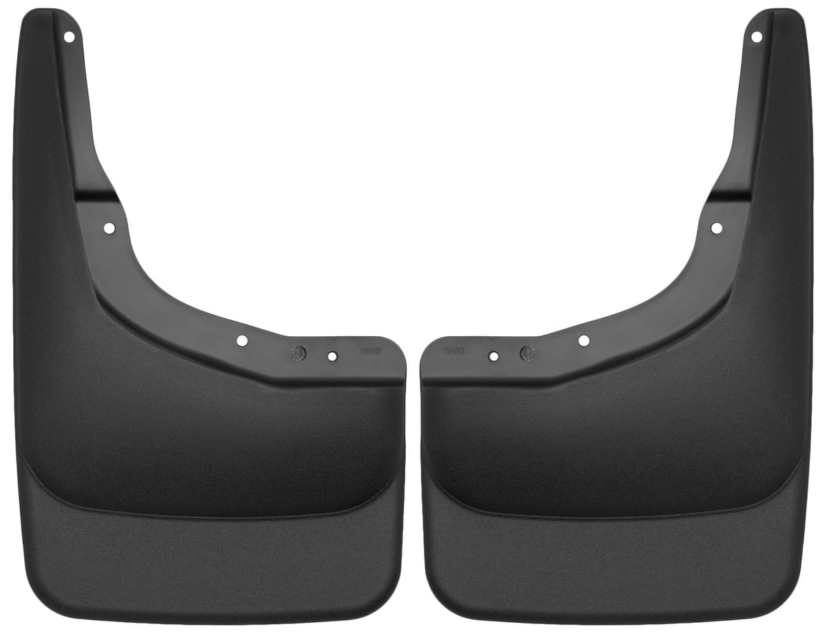 Husky Liners - Protectores de Barro Delanteros | Ford F150 2004-2014, Juego Delantero - Negro, 2 Piezas | 56601 - Custom Front Mud Guards - SIN llamaradas, SIN estribos