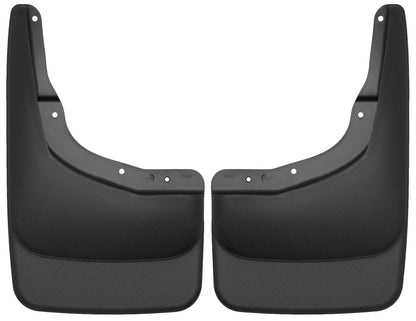 Husky Liners - Protectores de Barro Delanteros | Ford F150 2004-2014, Juego Delantero - Negro, 2 Piezas | 56601 - Custom Front Mud Guards - SIN llamaradas, SIN estribos