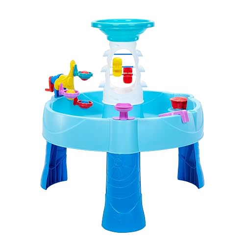 Little TIKES, Spinning Seas Water Table, Mesa de Agua para Niños, con Noria y Lanzador de Bolas, Juguetes Interactivos