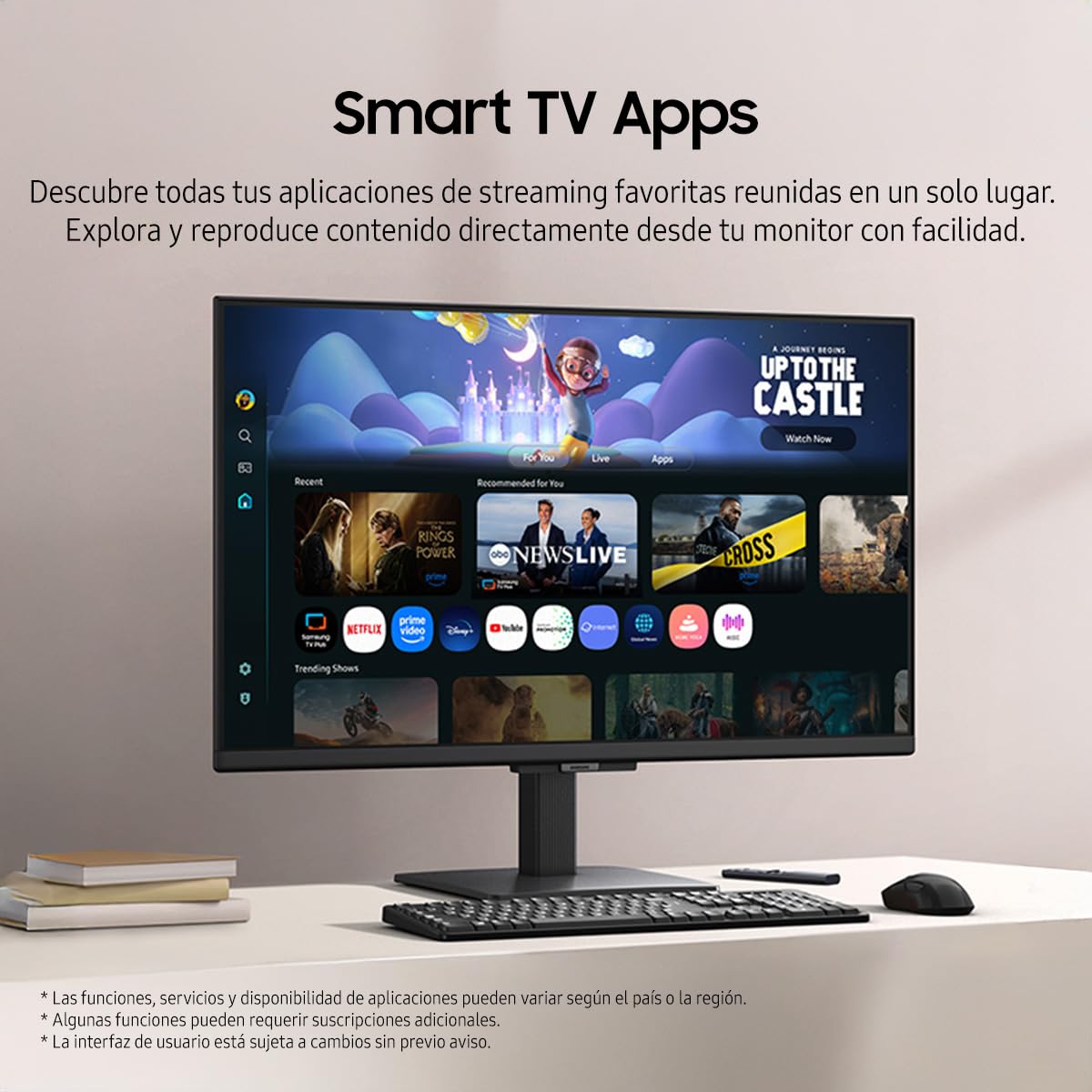 Samsung Smart Monitor LS27FM500ELXZX 27" FHD 60Hz, Panel VA, TV Plus, Resolución FHD, Tiempo de Respuesta 4ms (GTG), Brillo 200 CD/m