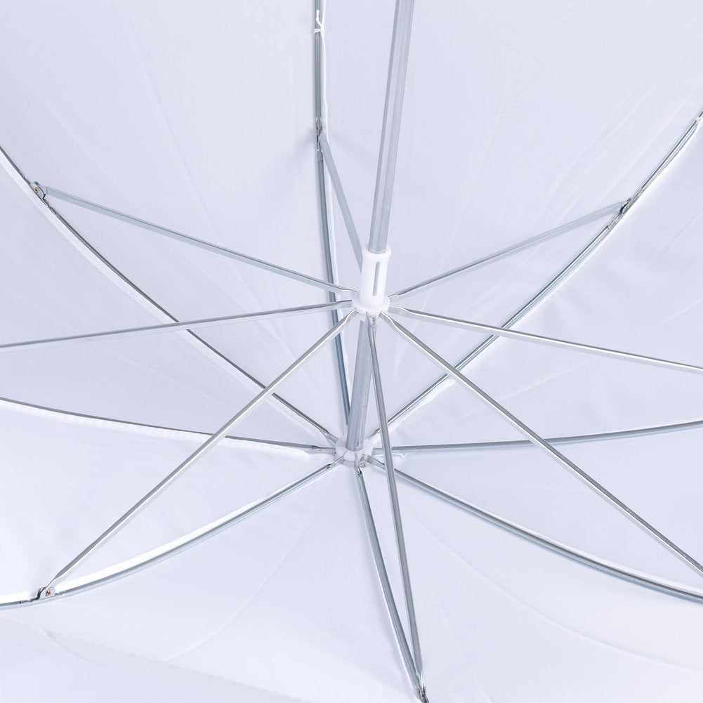 Neewer 90005898 Flash Traslúcido para Estudio de Fotografía con Sombrilla Suave, 83 cm, 2 piezas, color Blanco