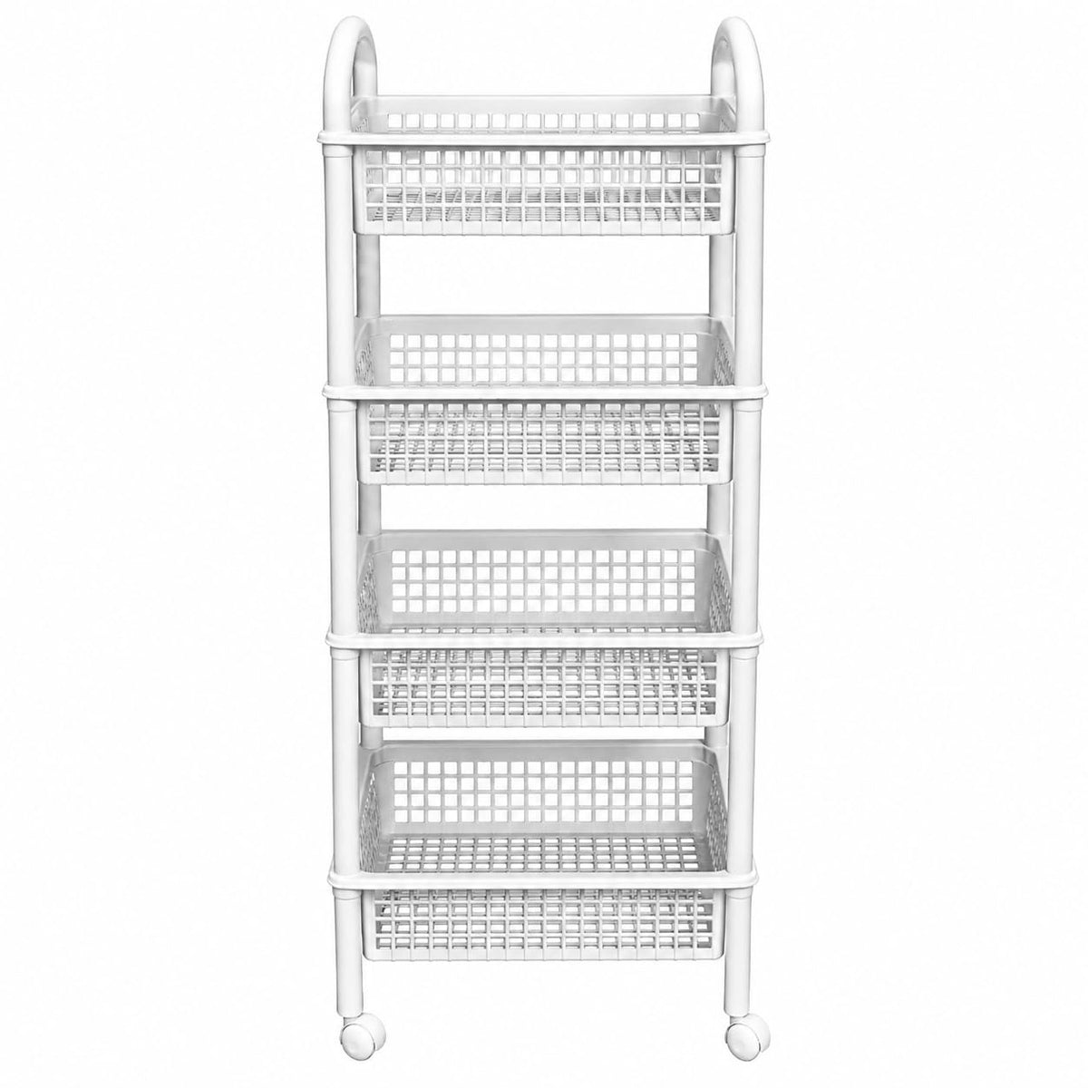 Italhome Estante De 4 Niveles con Ruedas, Organizador De Almacenaje Multiusos Carrito De Cocina Blob