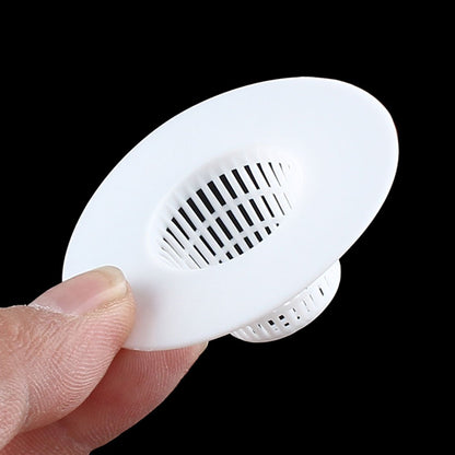 uxcell Tapón de drenaje de plástico para baño, escurridor de fregadero, red blanca, 4 unidades