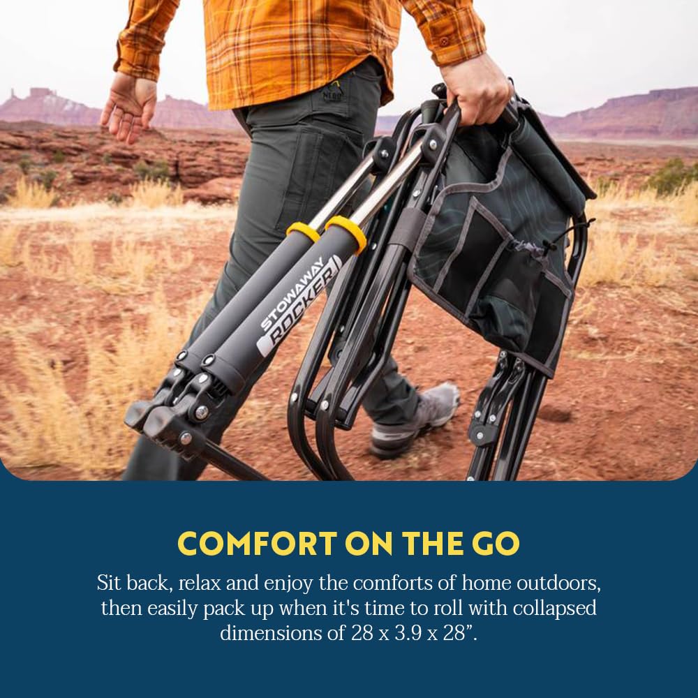 GCI Outdoor Stowaway Rocker - Topo Azul Marino