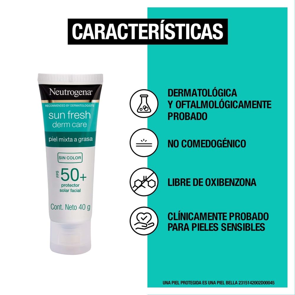 Neutrogena Sun Fresh sin Color FPS50 40G 2 Pack
