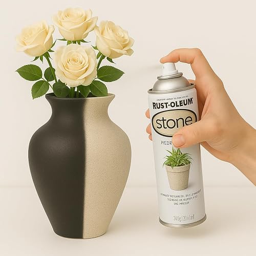 Rust-Oleum Pintura Aerosol Texturada Piedra Crema, 340 g