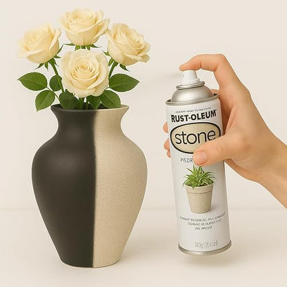 Rust-Oleum Pintura Aerosol Texturada Piedra Crema, 340 g