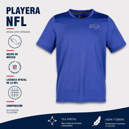 NFL Playera Deportiva Buffalo Bills Azul para Hombre