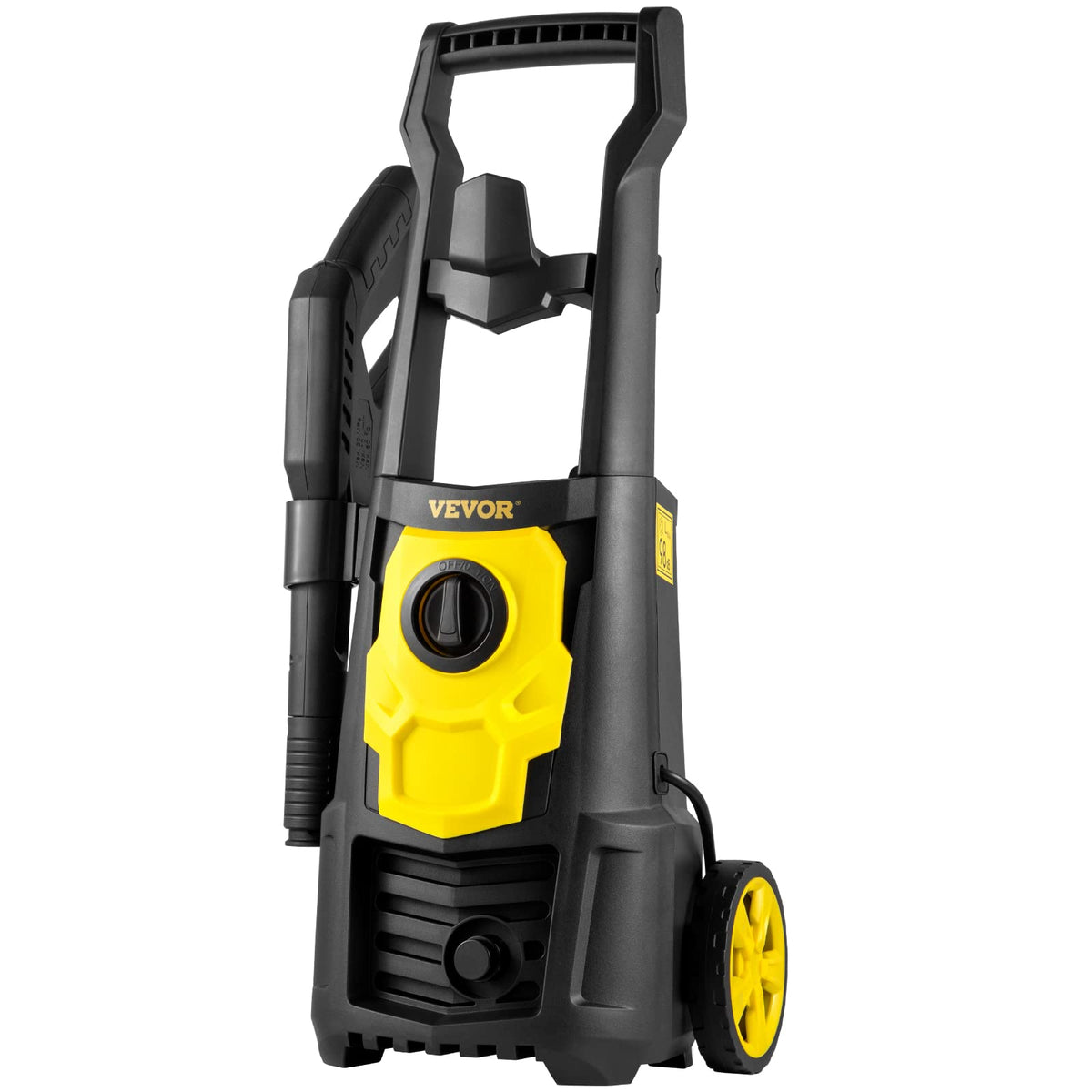 VEVOR - Lavadora eléctrica eléctrica, 2000 PSI, Lavadora a presión máxima de 1.65 GPM con Manguera y Carrete de 30 pies, 5 boquillas de conexión rápida, cañón de Espuma, portátil para Limpiar Patios