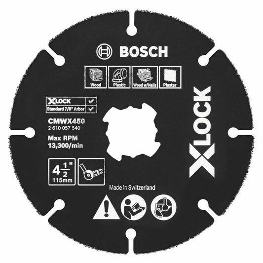 Bosch CMWX450 4-1/2" X-Lock - Ruedas múltiples de carburo
