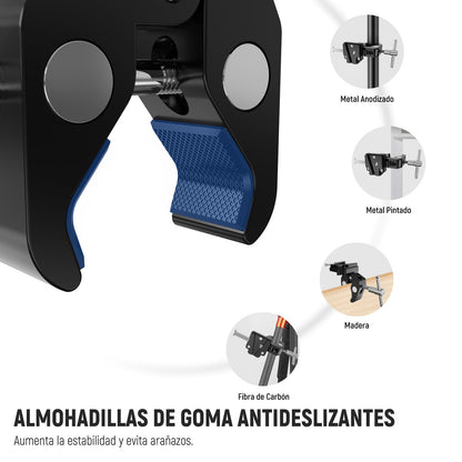 NEEWER Mini V Montaje Placa de Batería con Rosca de 1/4" y Botón de Liberación Rápida, Compatible con FXLION Sony V Montaje de Baterías y Abrazaderas de Varilla de 15mm, PS006
