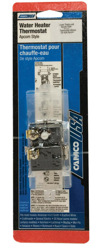 Camco 7723 Termostato Inferior WH9 Estilo Apcom, Negro