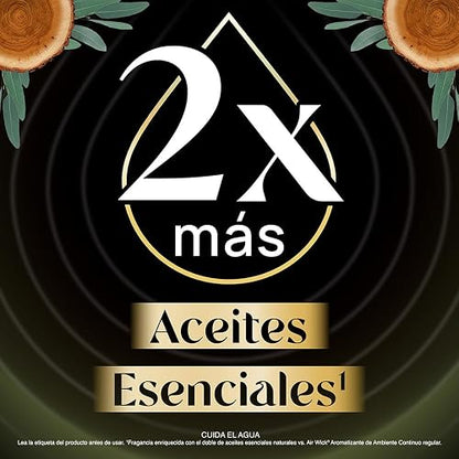 Air Wick Repuestos para Aromatizante de Ambiente Eléctrico, Cítricos y Maderas, 2 repuestos de 23.9 ml c/u