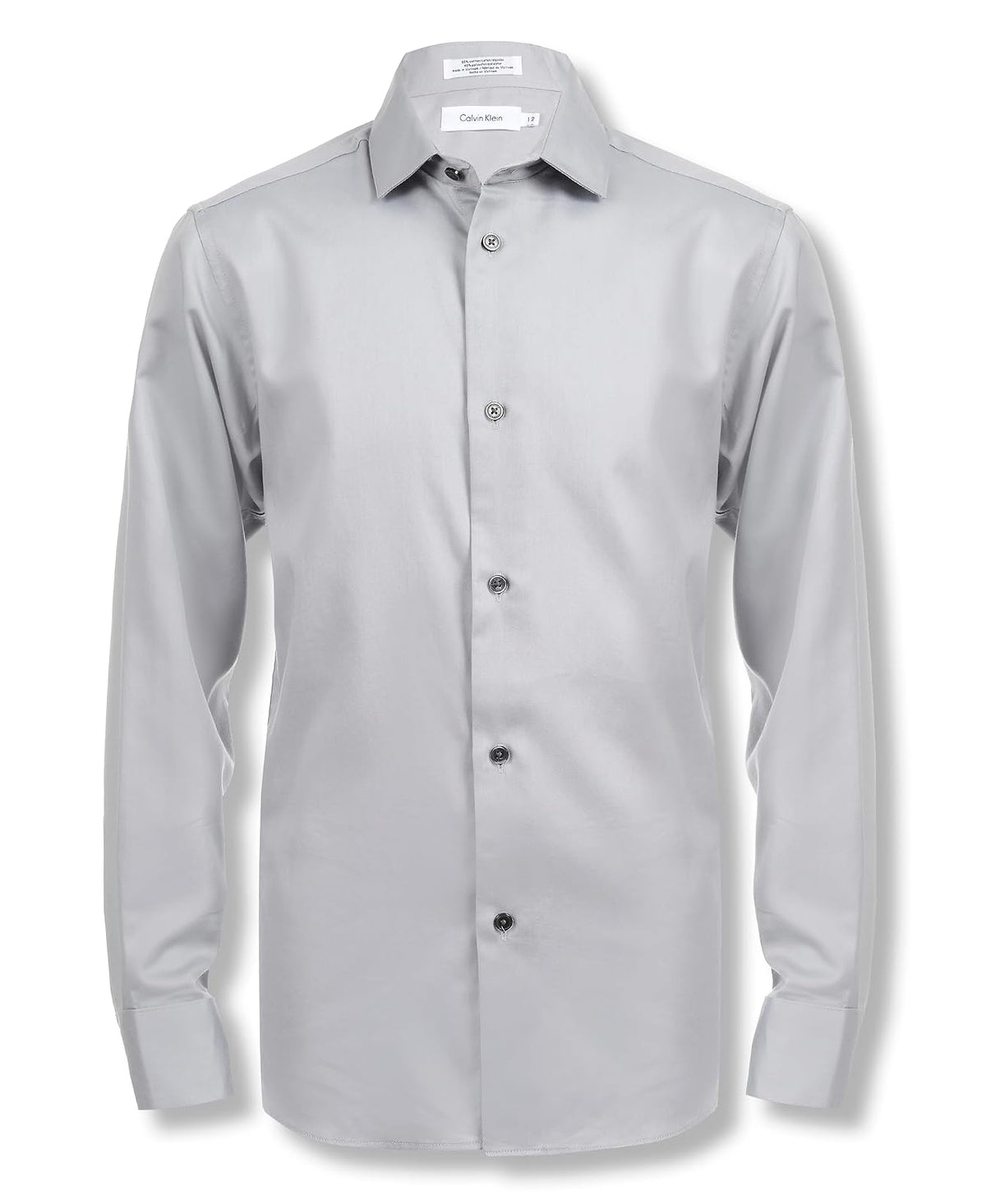 Calvin Klein camisa de vestir de manga larga para niño - 14 - Gris