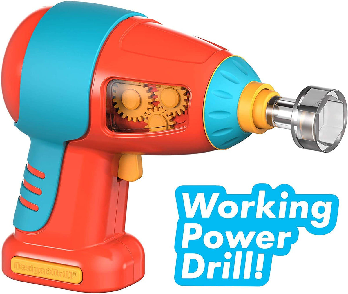 Educational Insights Design & Drill Bolt Buddies Race Car, juguete de taladro de construcción