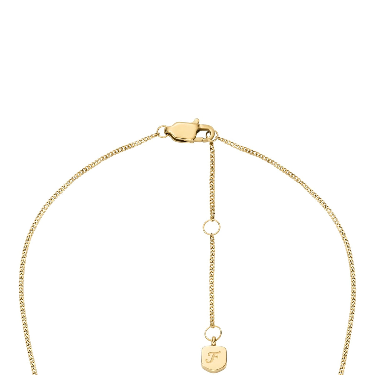 Collar con colgante de mariposa Fossil JF04920710 Sutton de acero inoxidable en color dorado para dama