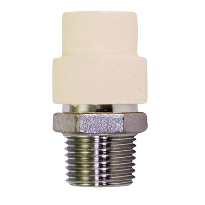 Everflow Supplies SSCPM012-NL 1/2" Lead Free Transition Fitting with a Stainless Steel Male Threaded and with a CPVC Connection