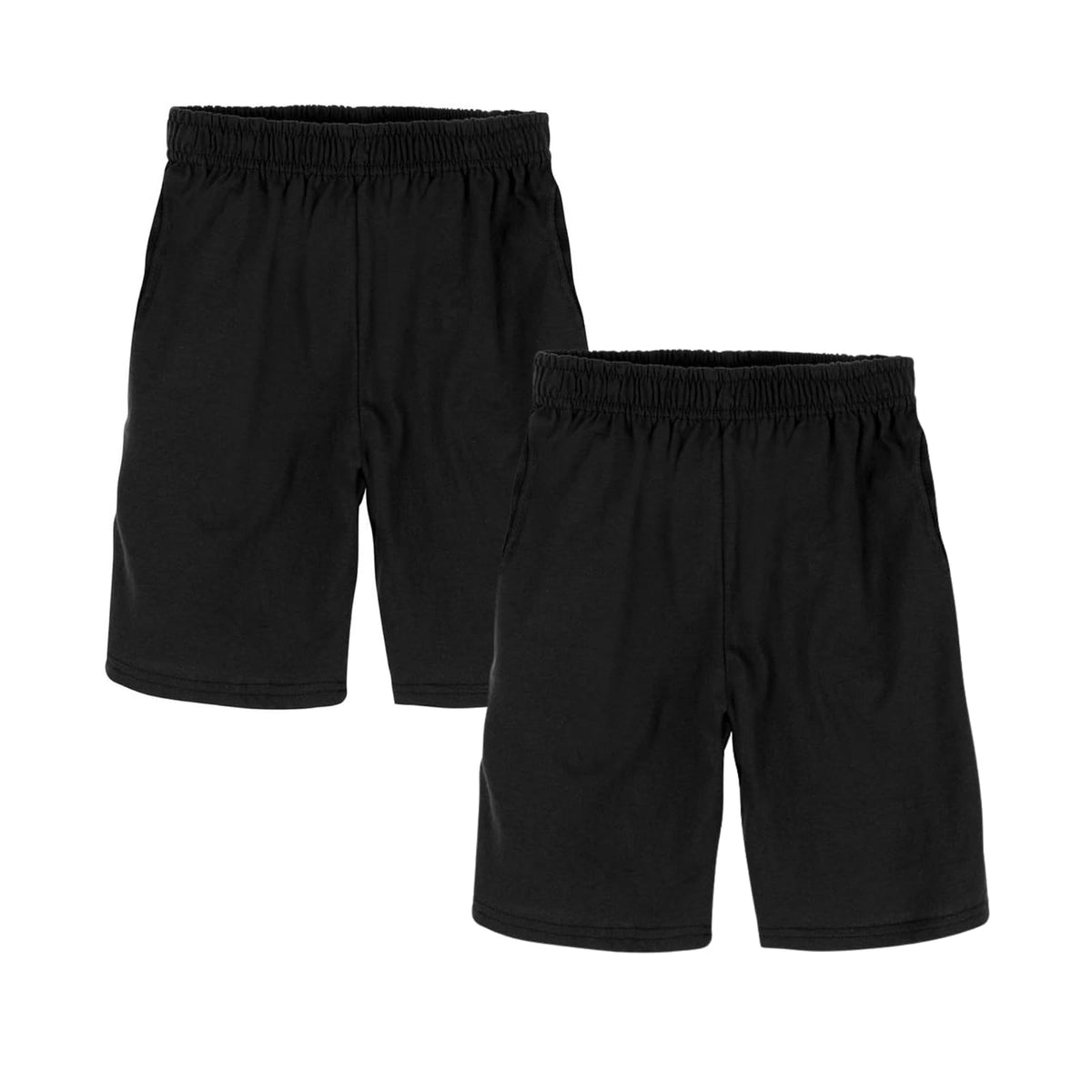 Hanes Pantalón Corto de Jersey (Paquete de 2) Camiseta de Tirantes Anchos para Niños - Negro - M