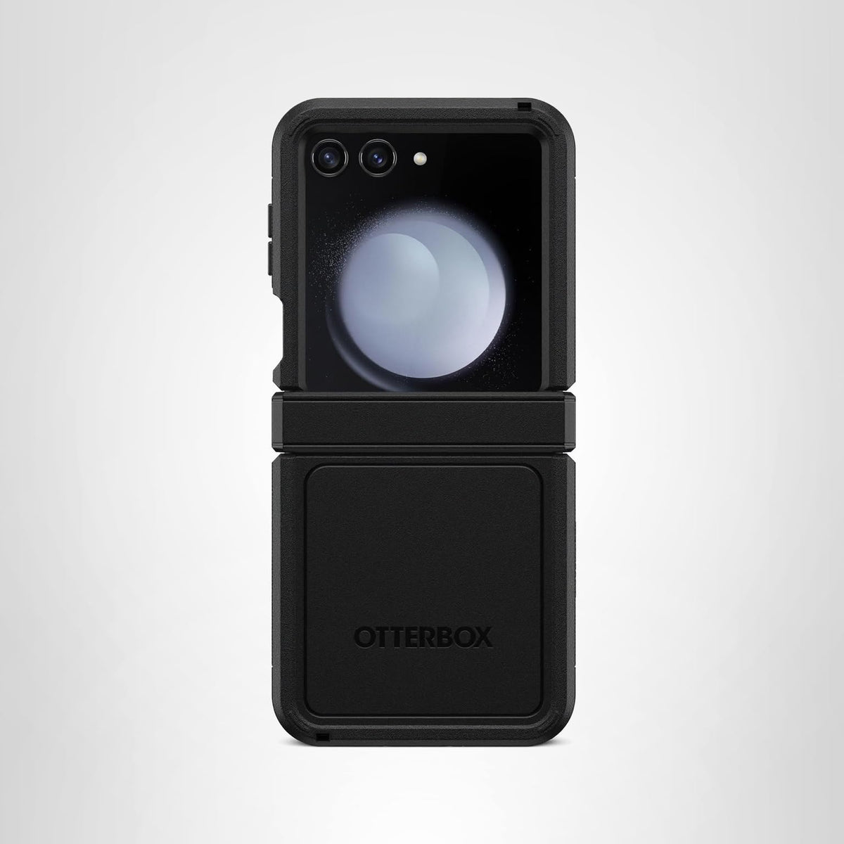 OtterBox - Funda para Galaxy Z Flip5 Defender Series XT, Color Negro, sin visualización, protección de bisagra Resistente, Accesorio de cordón, Compatible con PowerShare y Carga inalámbrica