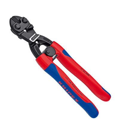 Knipex 71 32 200 SB Cortador con muesca CoBolt, color Negro, 200 mm