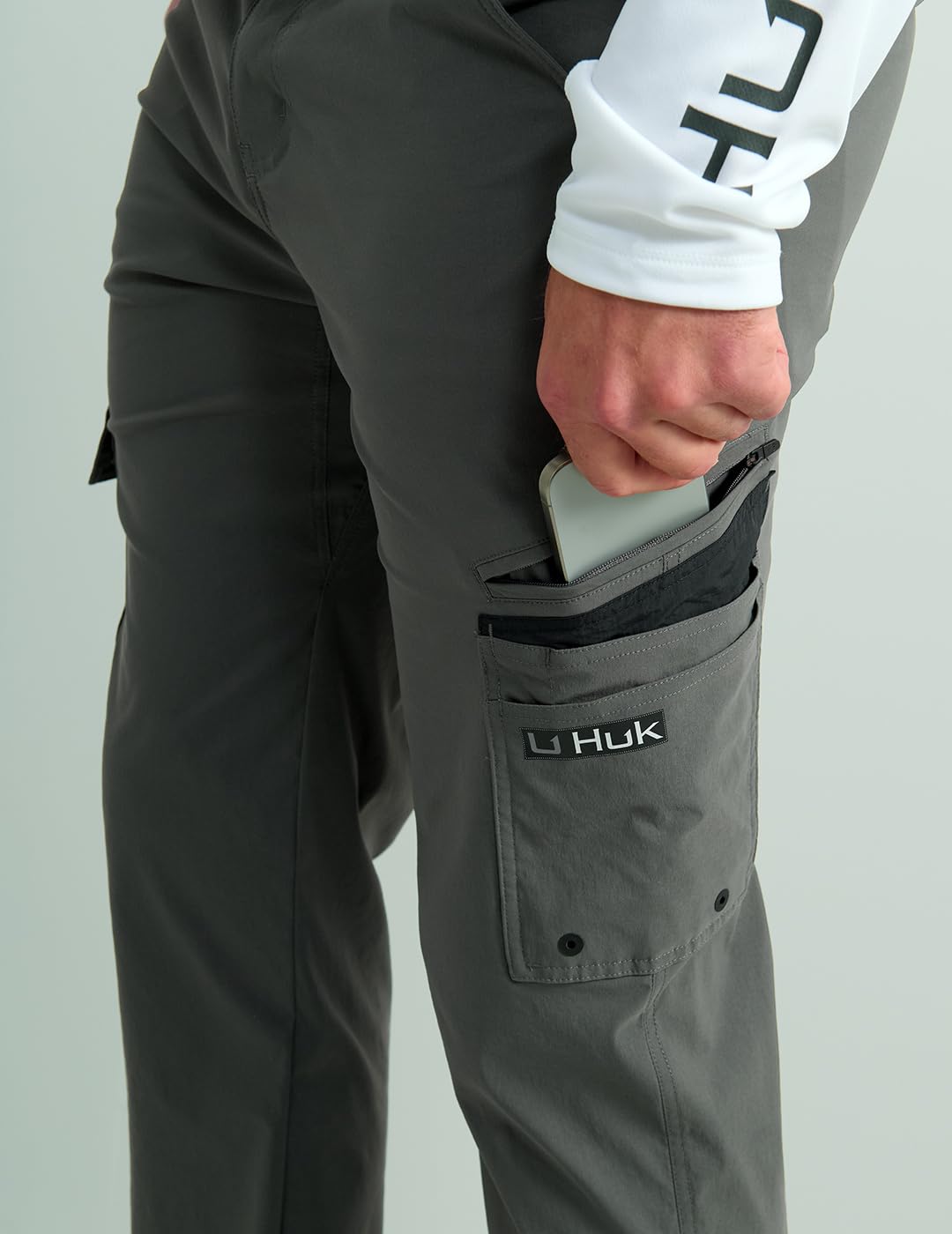 HUK Icon Pro Pant, Performance Fishing Cargo Pocket Pants Pantalones Hombre