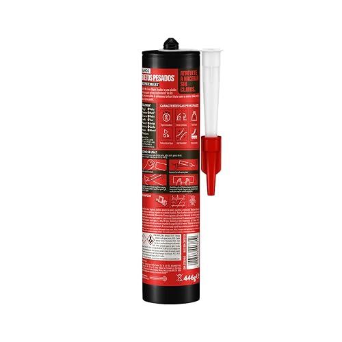 Resistol No Más Clavos Agarre Extremo, pegamento multimaterial, adhesivo fuerte y resistente, pegamento con propiedades de sellador de agarre inmediato e impermeable, 446 g