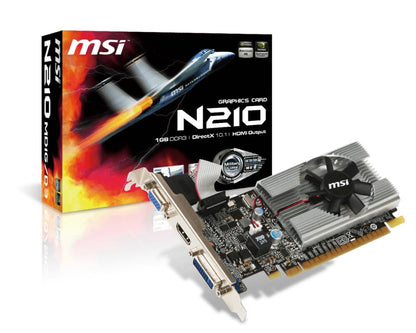 MSI Geforce 210 1024 MB DDR3 PCI-Express 2.0 Graphics Card MD1G/D3