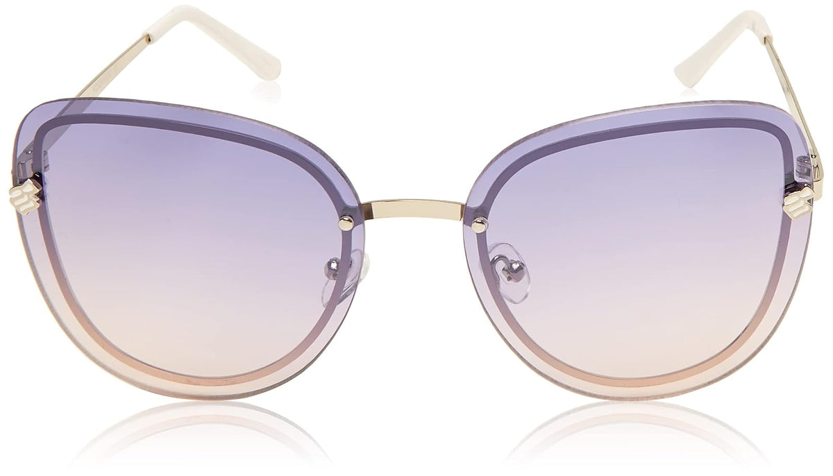 Rocawear Women 's R677 SLV Cateye anteojos De Sol, Plata, 63 mm