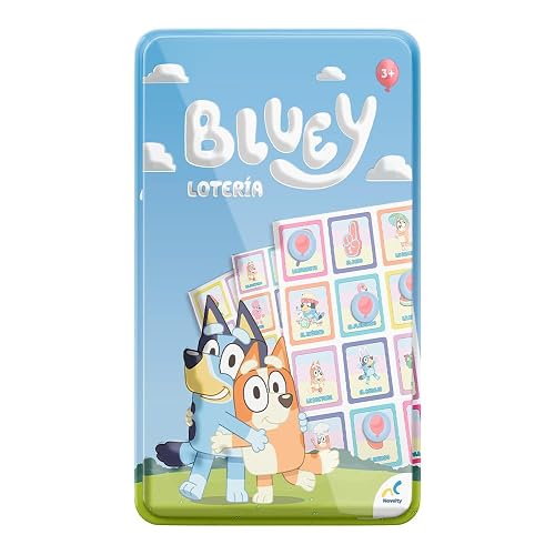 NOVELTY CORP Juego DE Mesa Loteria BLUEY Caja Metalica