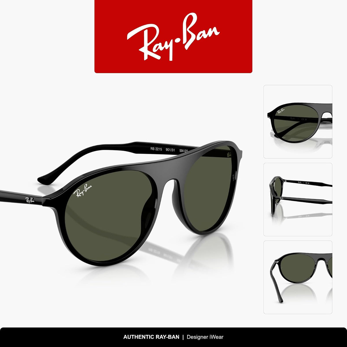 Ray-Ban 0RB2215 Sunglasses Unisex