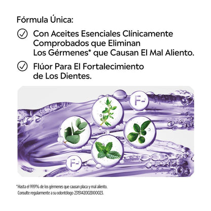 Listerine Enjuague Bucal Cuidado Total Zero Alcohol 1L