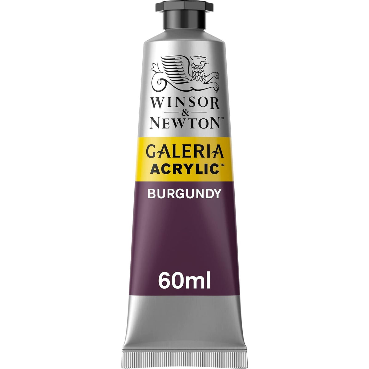 Winsor & Newton Galeria Pintura Acrílica, Tubo de 60 ml - Rojo (Burgundy 075) - Tubo de 60 ml
