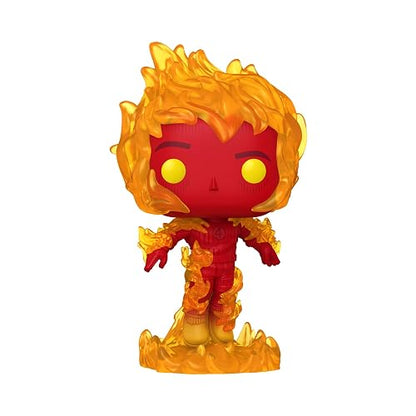 Funko Pop! Marvel: Fantastic Four - Human Torch | Mercancía Oficial de Superheroes - Figura de Vinilo Coleccionable para Decoración - Regalo de Cumpleaños para Fans