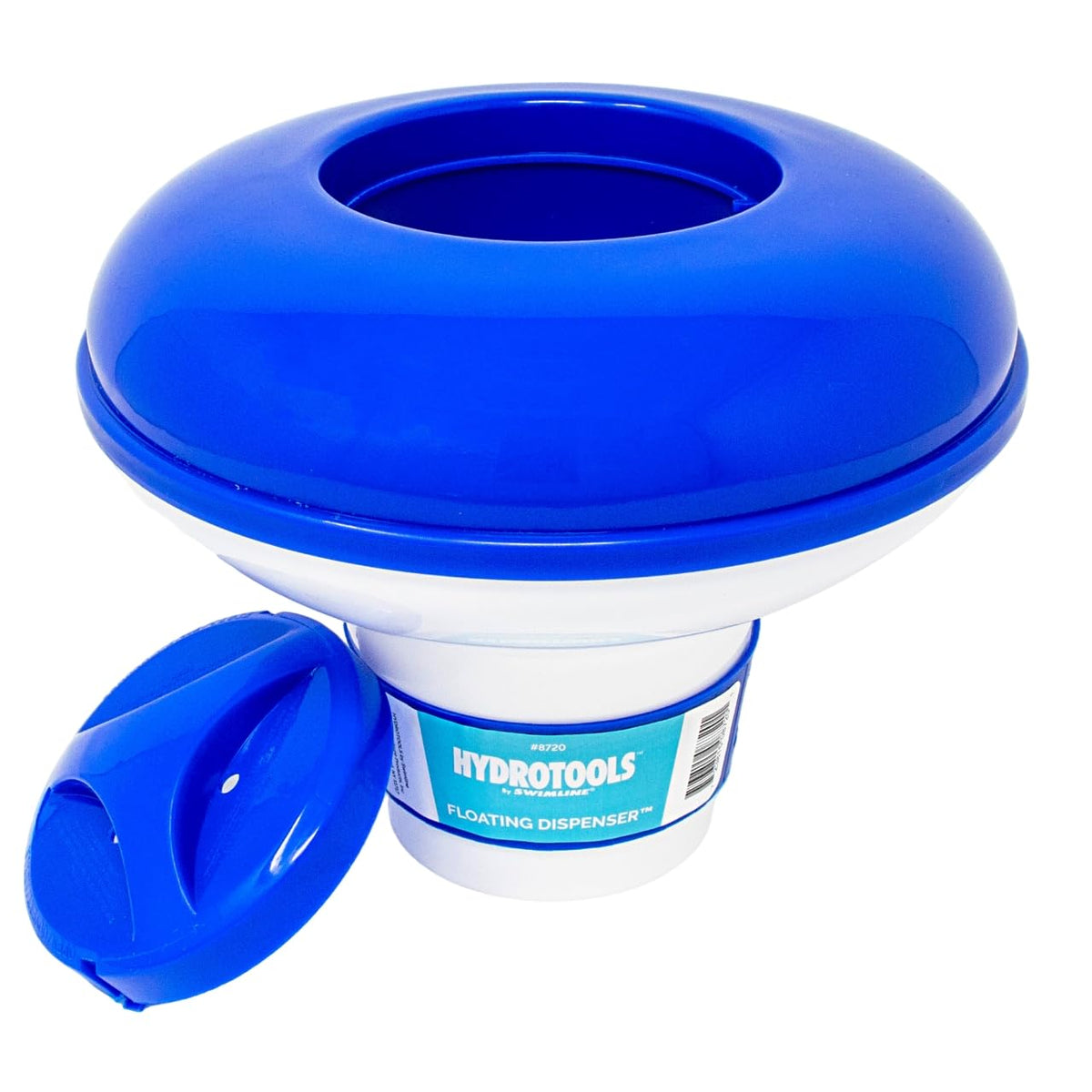 Swimline HYDROTOOLS by SWIMLINE 8720 Dispensador de Productos químicos para Piscina y SPA de Gran Capacidad, Compatible con bromo y Cloro soporta tabletas de 1 a 3 Pulgadas, Anillo de Control
