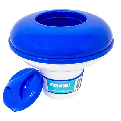 Swimline HYDROTOOLS by SWIMLINE 8720 Dispensador de Productos químicos para Piscina y SPA de Gran Capacidad, Compatible con bromo y Cloro soporta tabletas de 1 a 3 Pulgadas, Anillo de Control