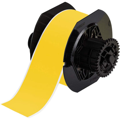 Brady B30C-2250-595-YL 100' Length x 2.250" Width, B-595 Vinyl, Yellow BBP31 Indoor/Outdoor Tape